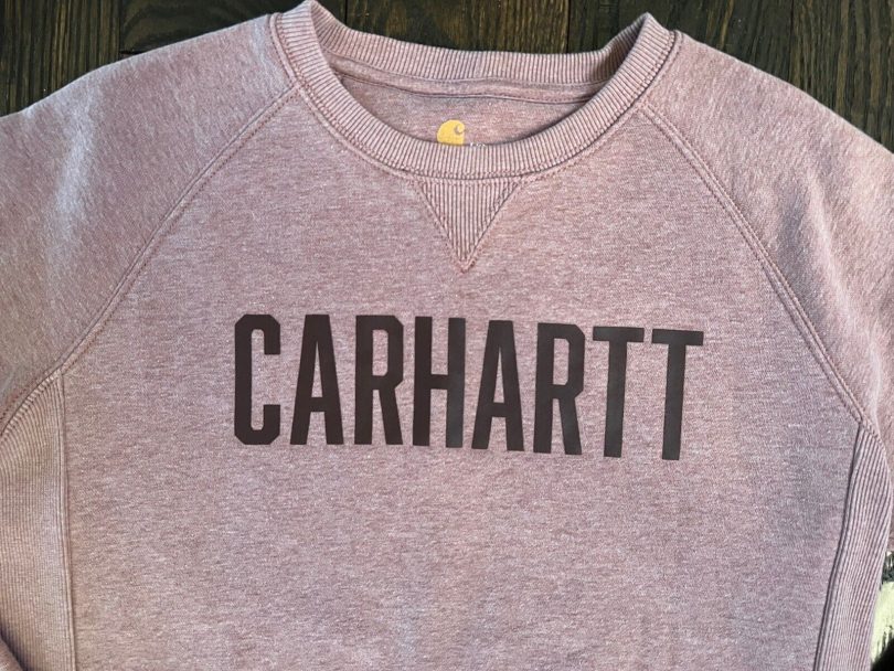 Carhartt Womens Midweight Relaxed Fit Spell out Crew Neck Sweat Shirt
