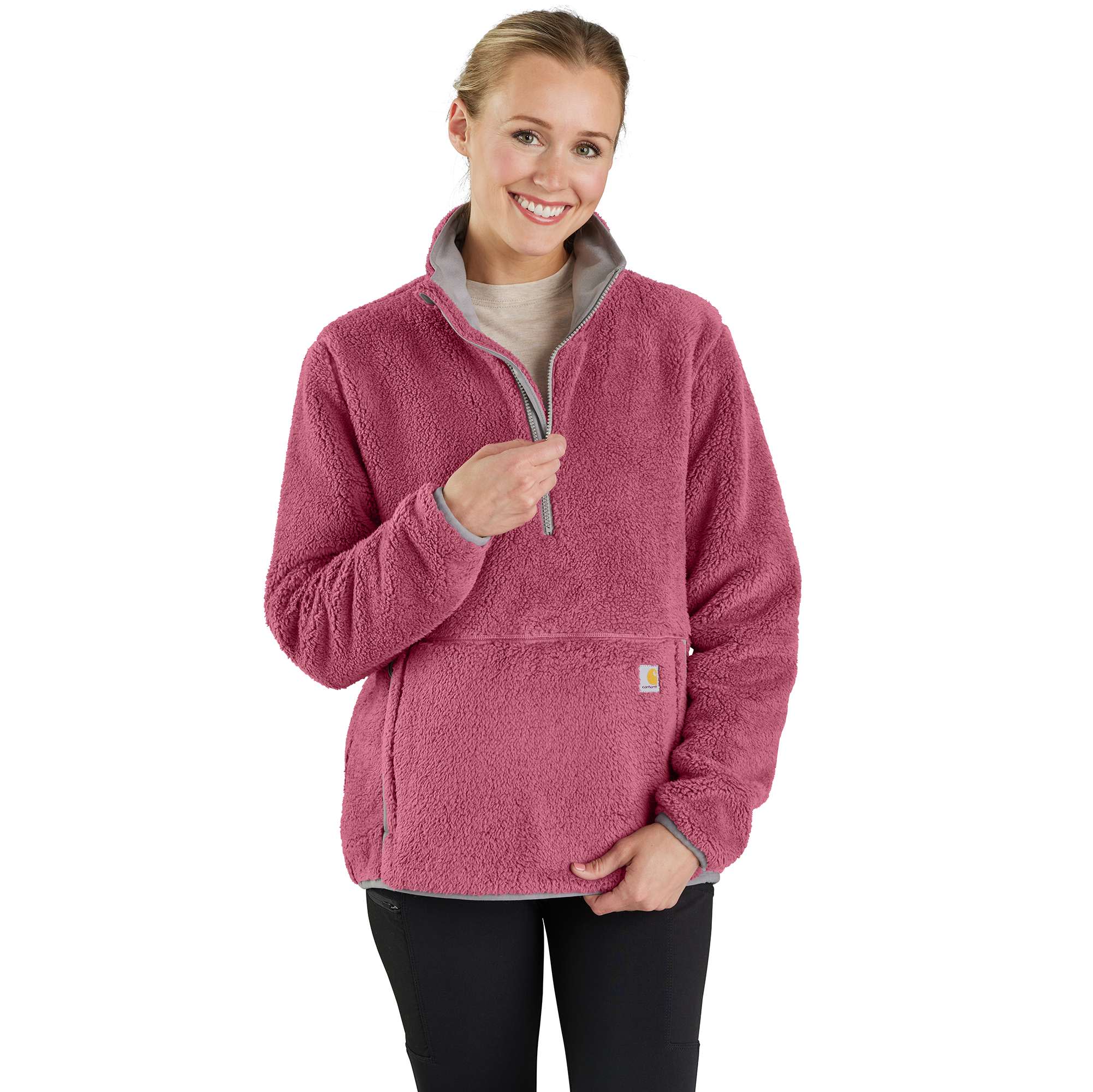 Women's Loose Fit Fleece Pullover - 3 Warmest Rating