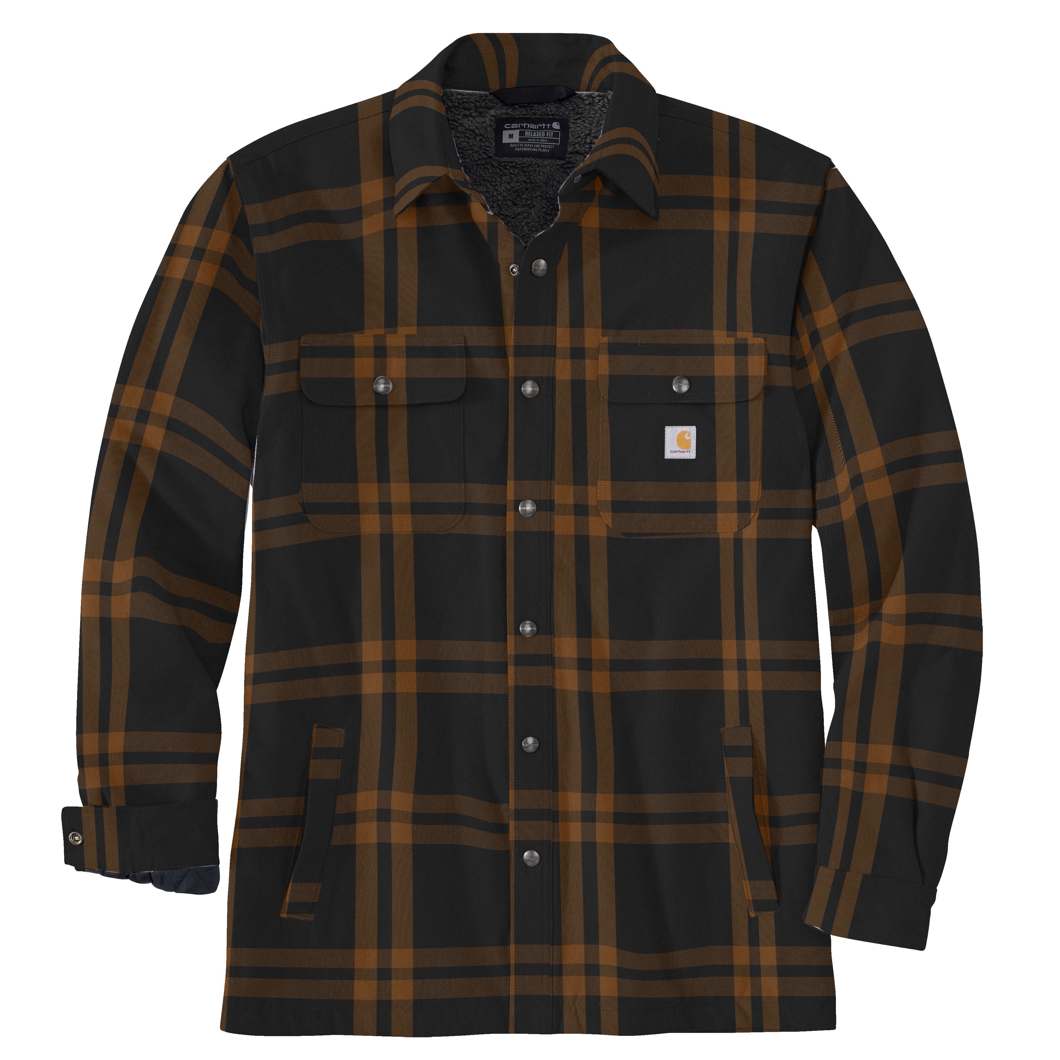 13548-relaxed-fit-flannel-sherpa-lined-shirt-jac-1.jpg Relaxed Fit Flannel Sherpa-Lined Shirt Jac