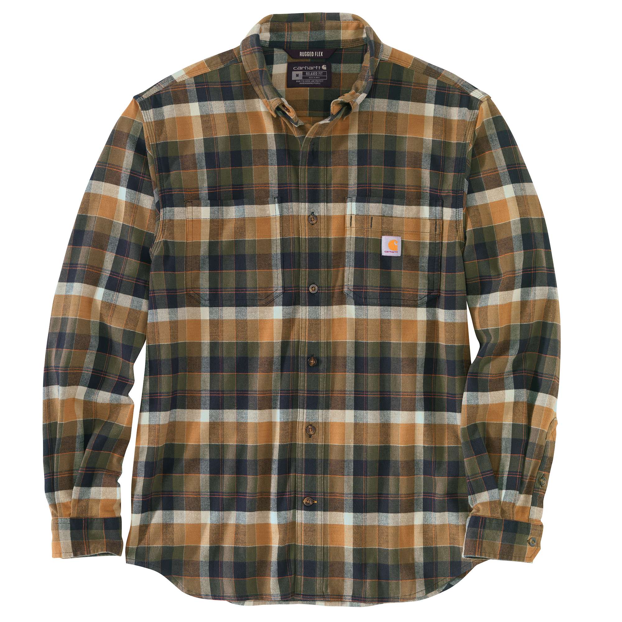 15278-rugged-flex-relaxed-fit-midweight-flannel-long-sleeve-shirt-1.jpg Rugged Flex® Relaxed Fit Midweight Flannel Long-Sleeve Shirt