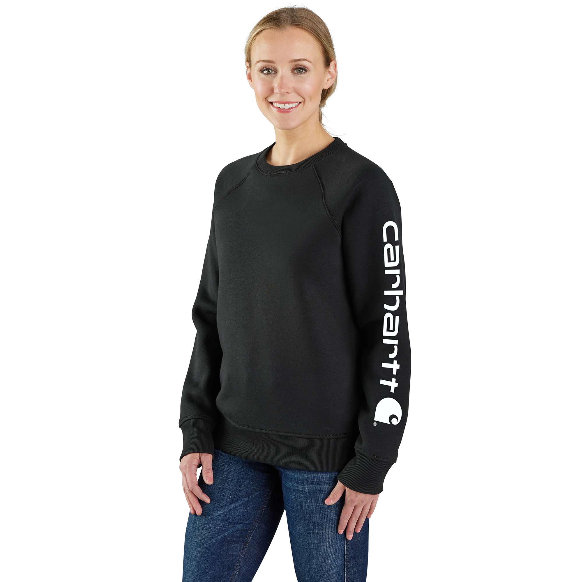 Women's Relaxed Fit Midweight Graphic Crewneck Sweatshirt