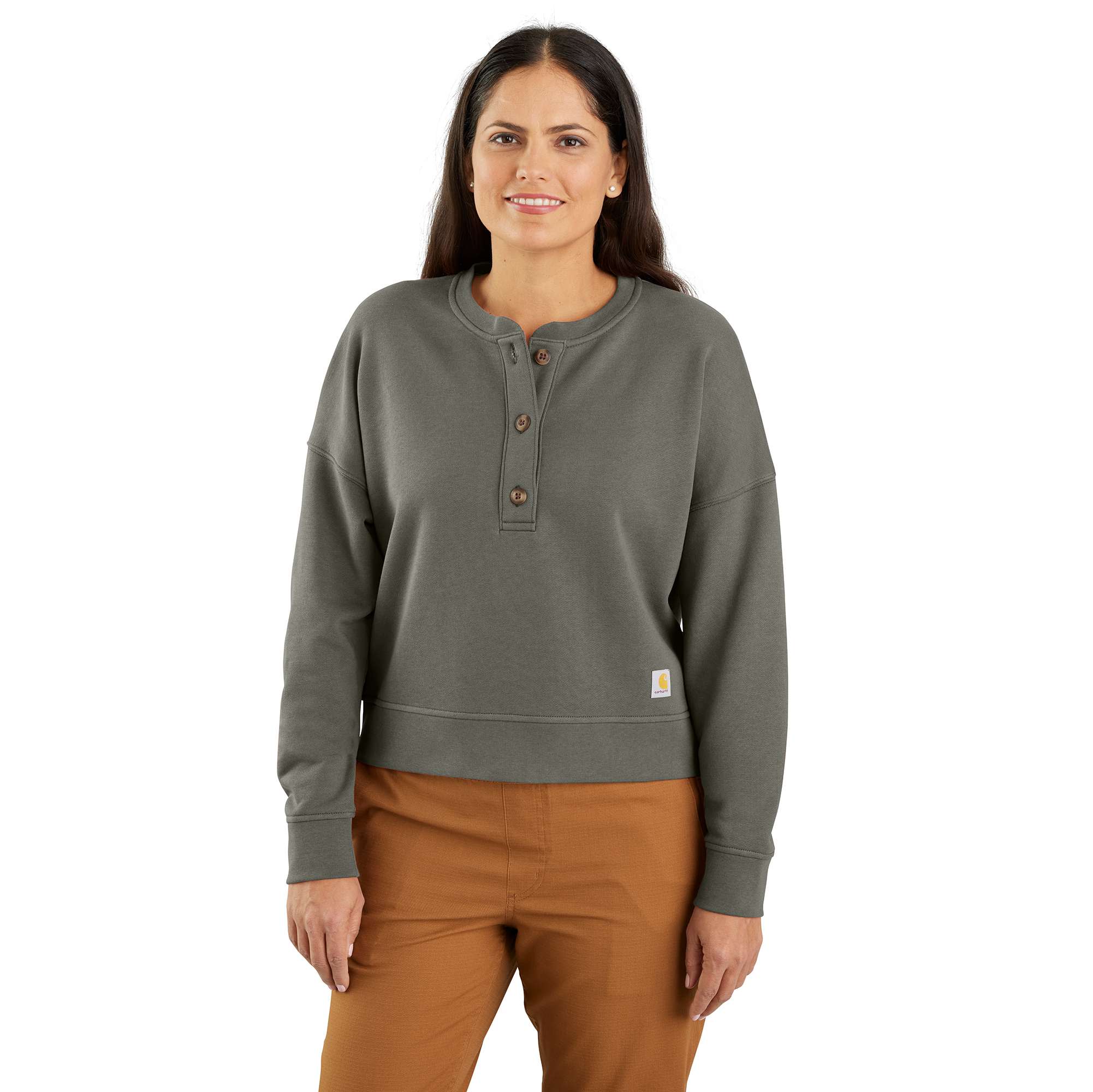 16830-women-s-tencel-fiber-series-loose-fit-french-terry-henley-sweatshirt-1.jpg Women's TENCEL™ Fiber Series Loose Fit French Terry Henley Sweatshirt