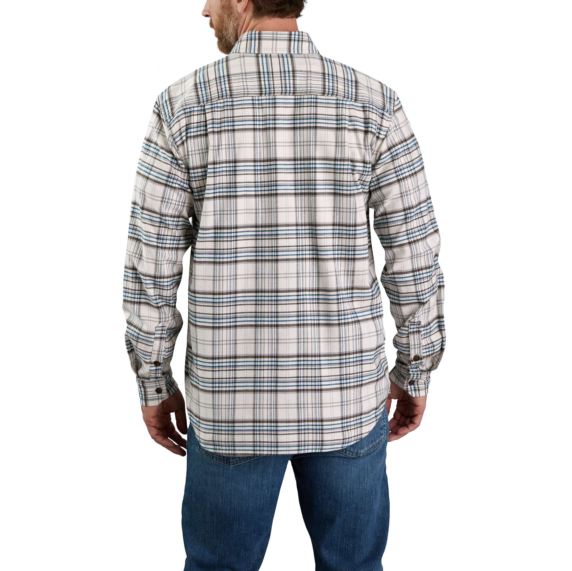 16970-rugged-flex-relaxed-fit-midweight-flannel-long-sleeve-plaid-shirt-2.jpg Rugged Flex® Relaxed Fit Midweight Flannel Long-Sleeve Plaid Shirt