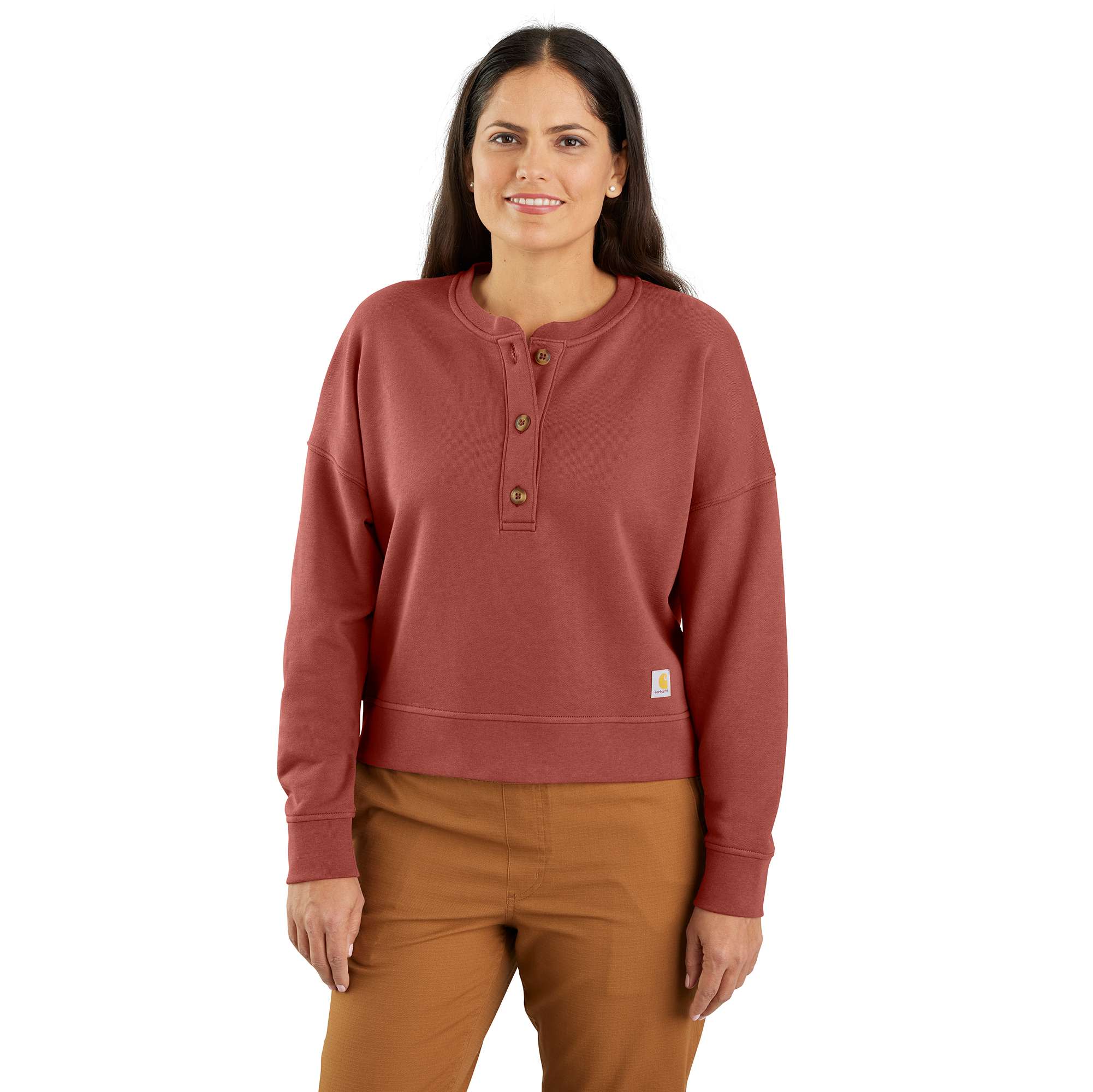 17321-loose-fit-midweight-french-terry-henley-sweatshirt-1.jpg Loose Fit Midweight French Terry Henley Sweatshirt