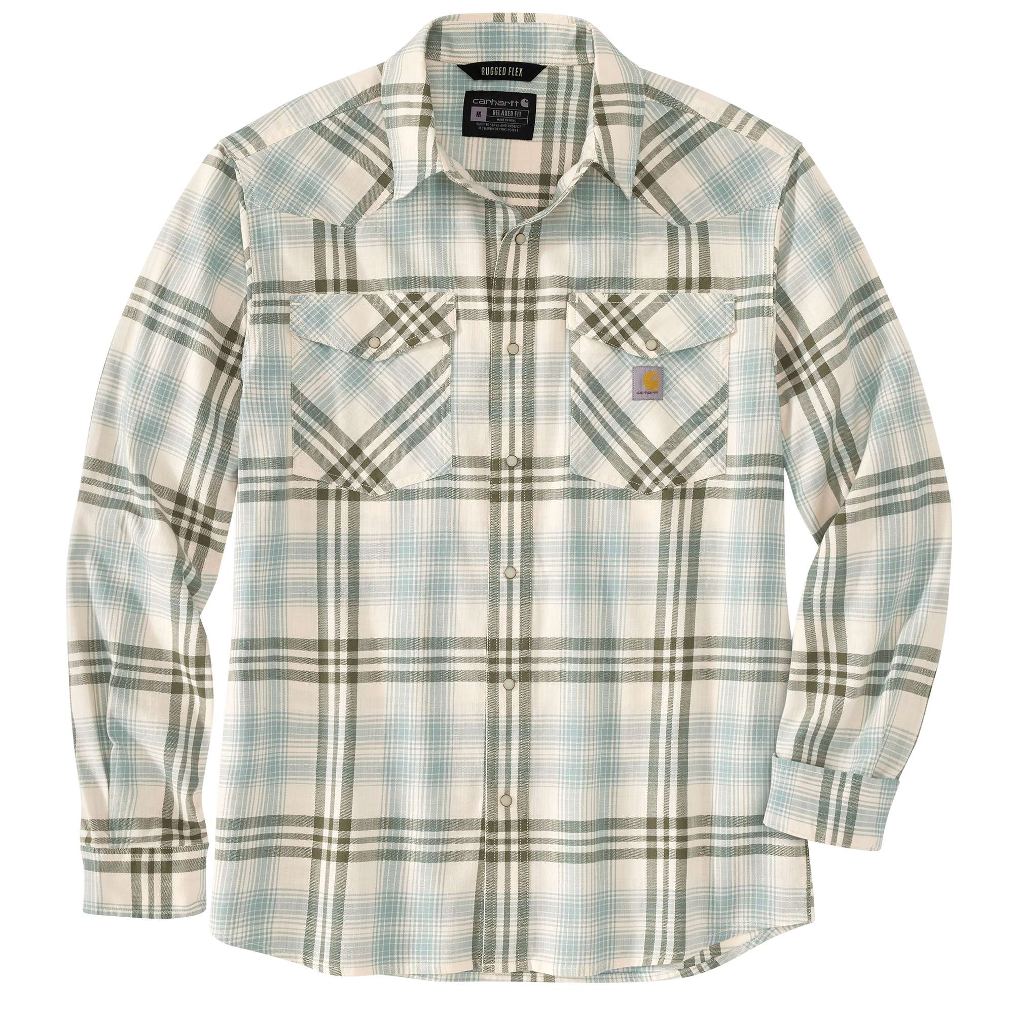 17788-montana-rugged-flex-relaxed-fit-lightweight-long-sleeve-snap-front-plaid-shirt-1.jpg Montana Rugged Flex™ Relaxed Fit Lightweight Long-Sleeve Snap-Front Plaid Shirt