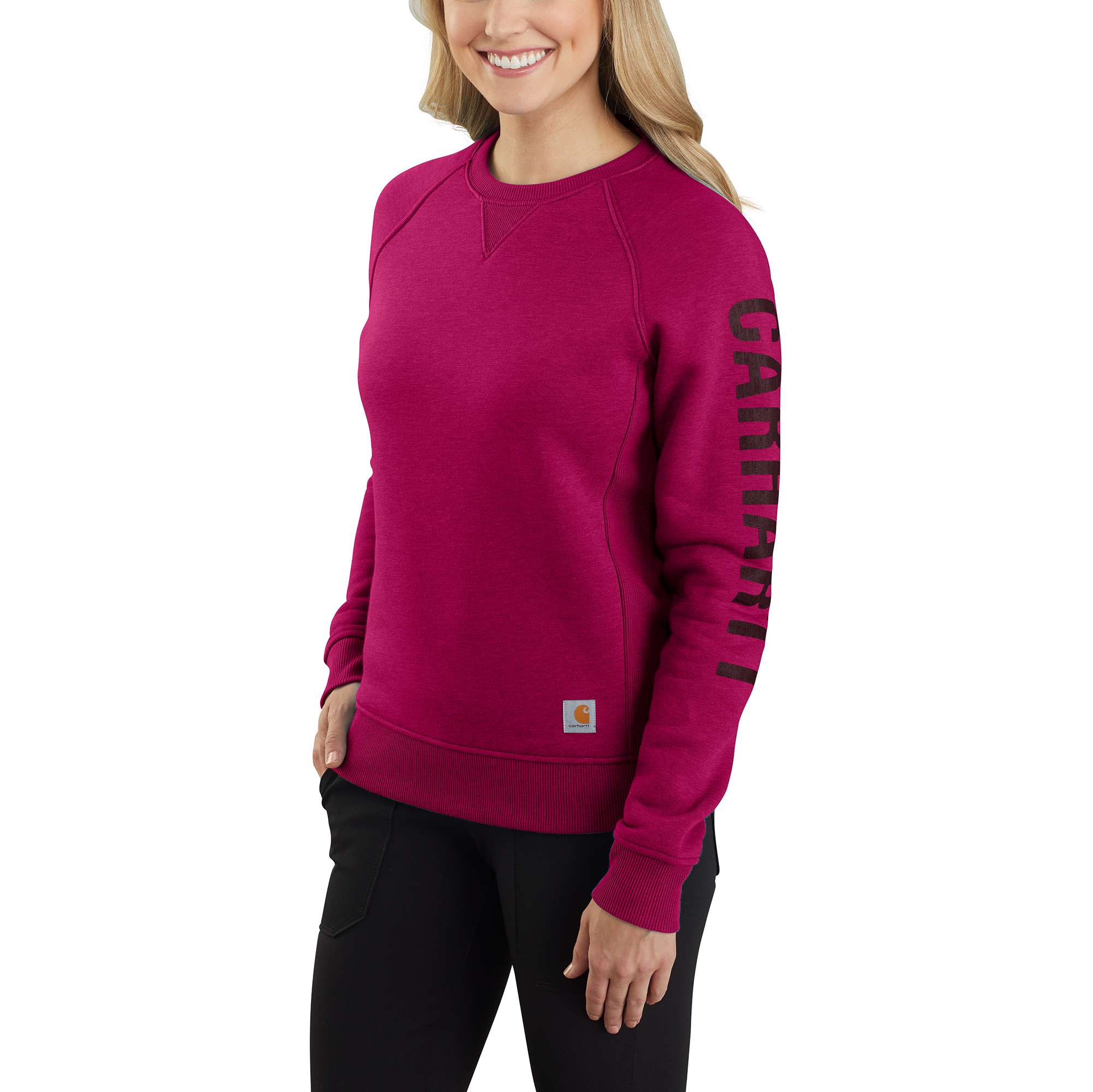 18092-women-s-relaxed-fit-midweight-crewneck-block-logo-sleeve-graphic-sweatshirt-1.jpg Women's Relaxed Fit Midweight Crewneck Block Logo Sleeve Graphic Sweatshirt
