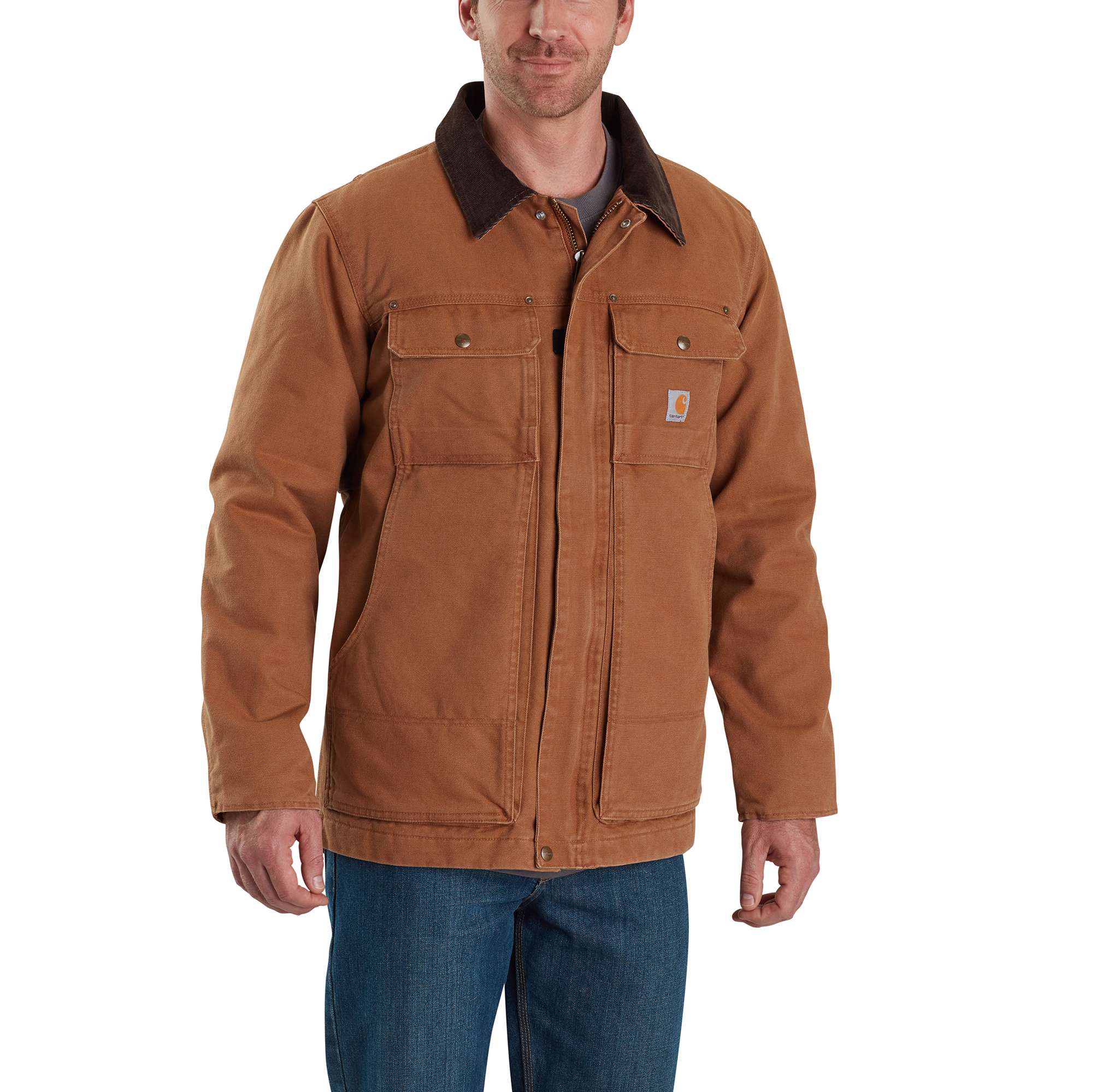 19505-full-swing-relaxed-fit-washed-duck-insulated-traditional-coat-3-warmest-rating-1.jpg Full Swing® Relaxed Fit Washed Duck Insulated Traditional Coat - 3 Warmest Rating