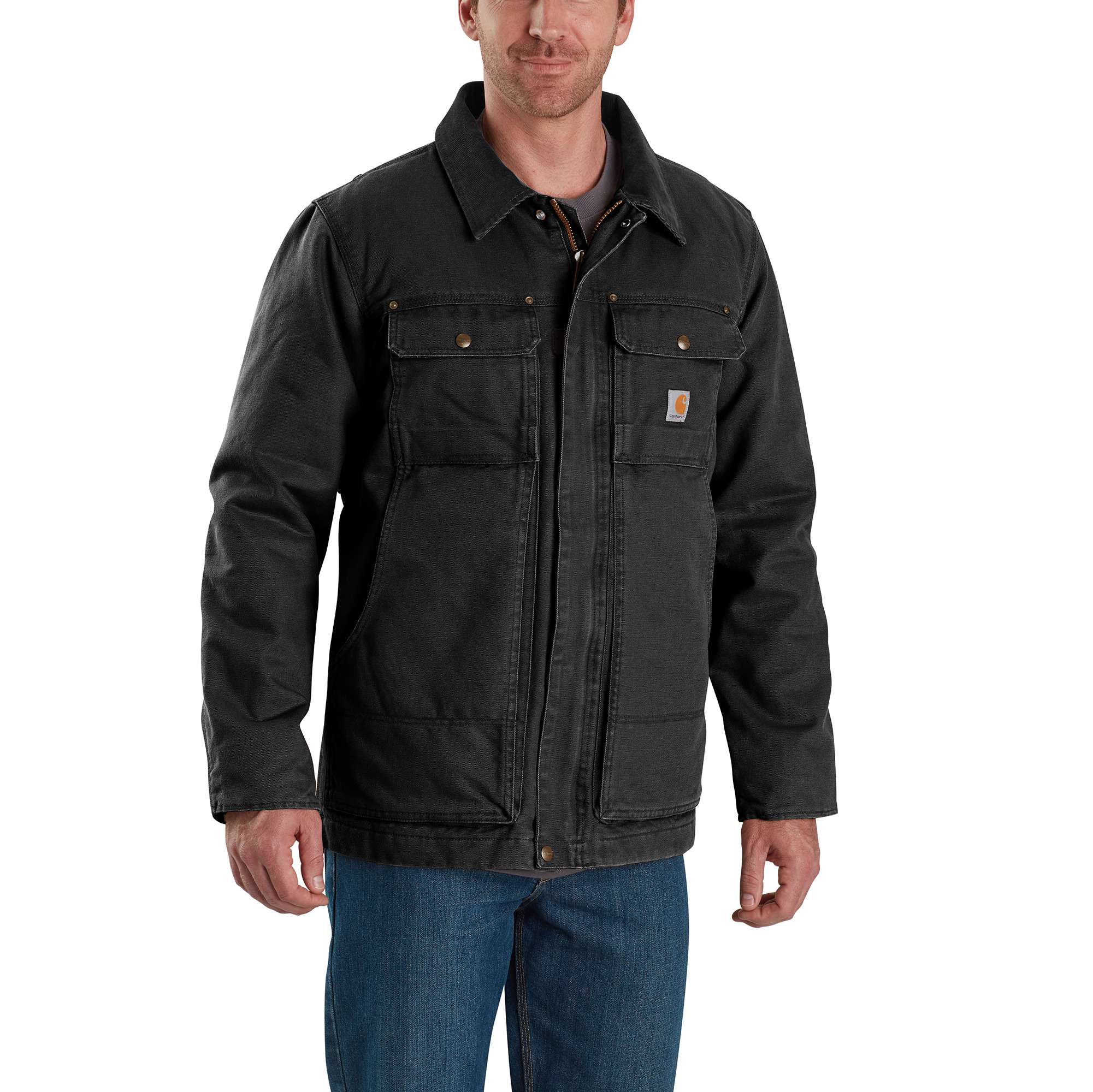 20819-full-swing-relaxed-fit-washed-duck-insulated-traditional-coat-3-warmest-rating-1.jpg Full Swing® Relaxed Fit Washed Duck Insulated Traditional Coat - 3 Warmest Rating