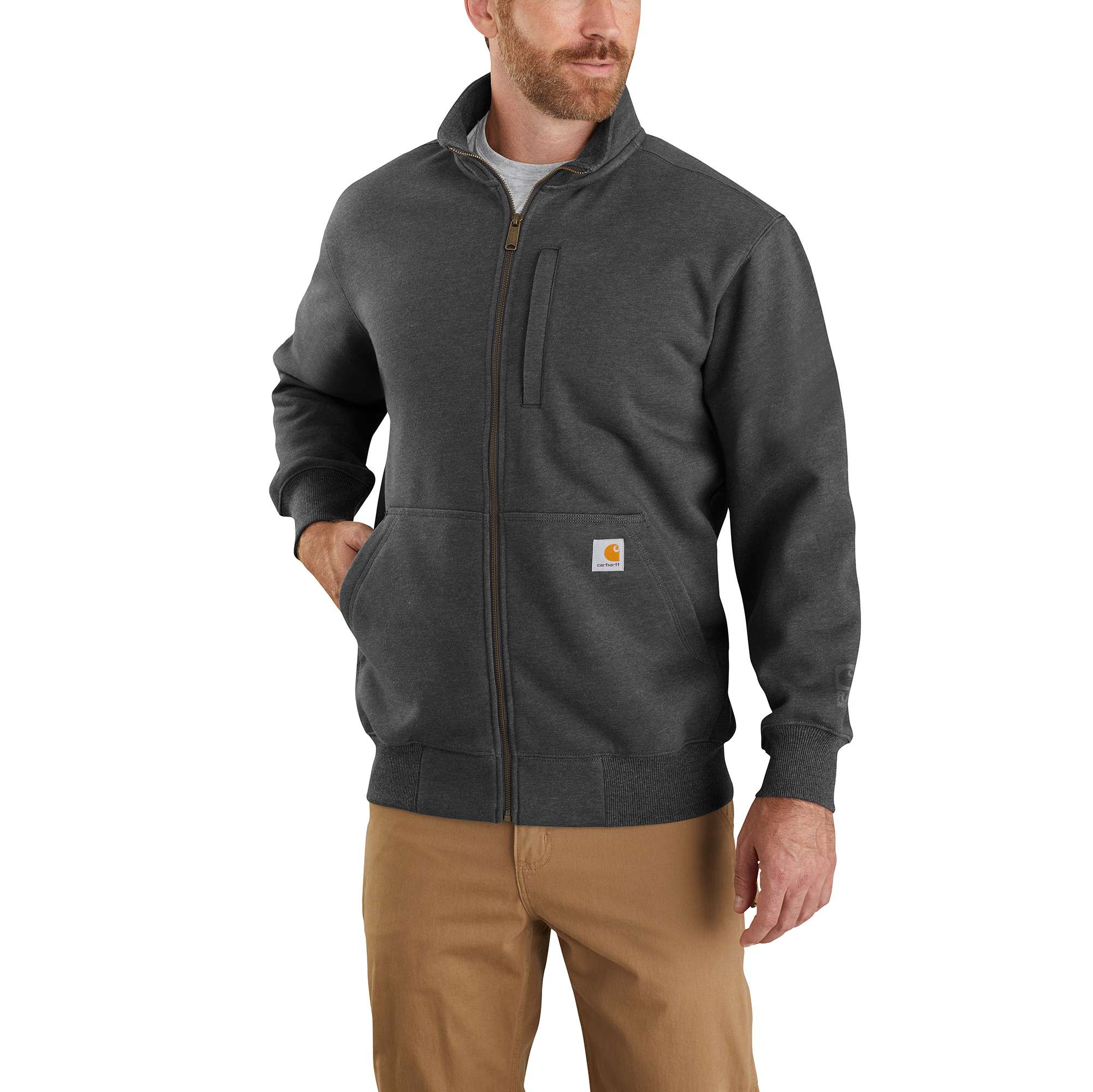 21913-rain-defender-loose-fit-heavyweight-full-zip-mock-neck-sweatshirt-1.jpg Rain Defender Loose Fit Heavyweight Full-Zip Mock-neck sweatshirt