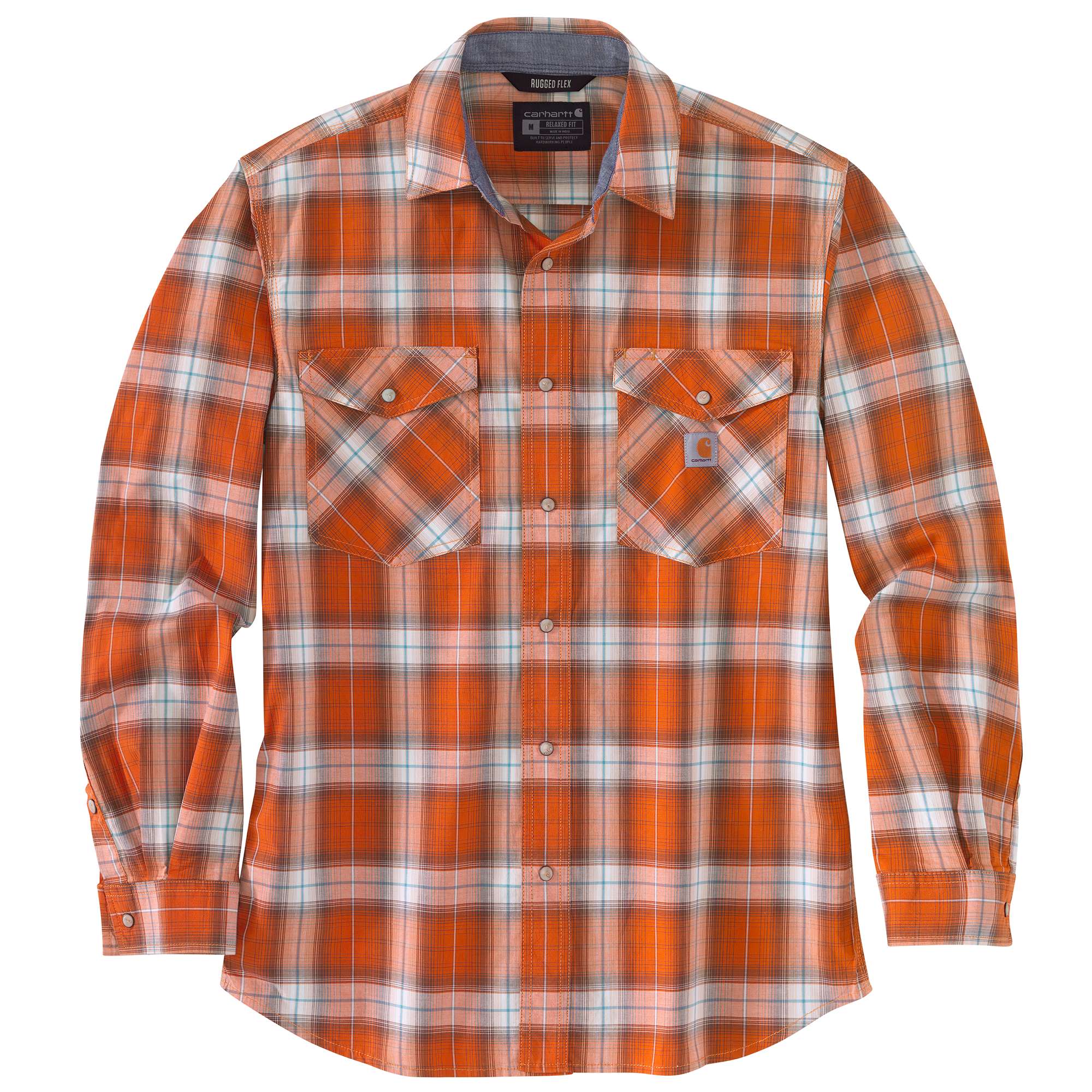 22339-rugged-flex-relaxed-fit-lightweight-long-sleeve-snap-front-plaid-shirt-1.jpg Rugged Flex® Relaxed Fit Lightweight Long-Sleeve Snap-Front Plaid Shirt