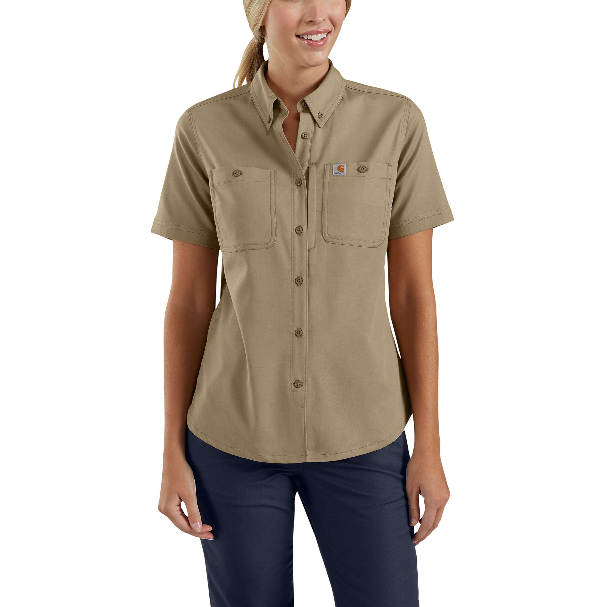 22940-women-s-rugged-professional-series-relaxed-fit-canvas-short-sleeve-work-shirt-1.jpg Women's Rugged Professional™Series Relaxed Fit Canvas Short Sleeve Work Shirt