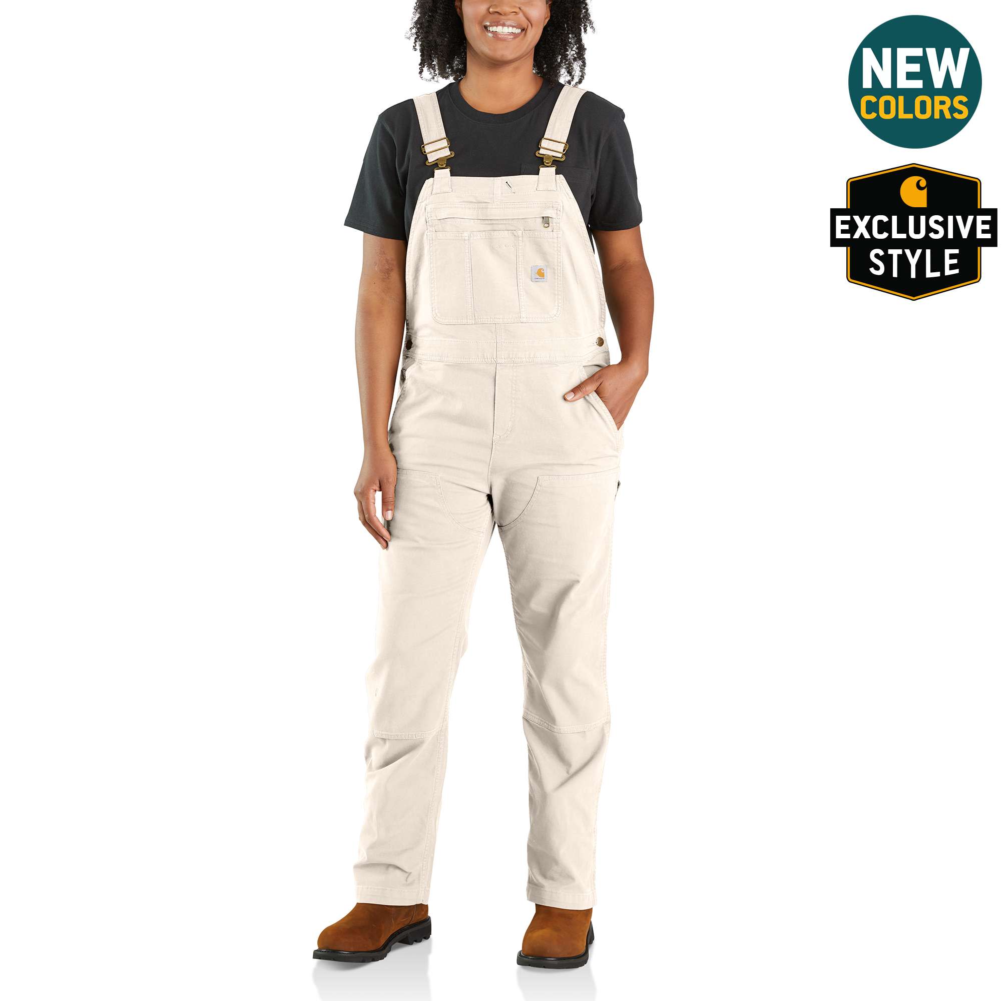 Women's Rugged Flex® Loose Fit Canvas Bib Overall