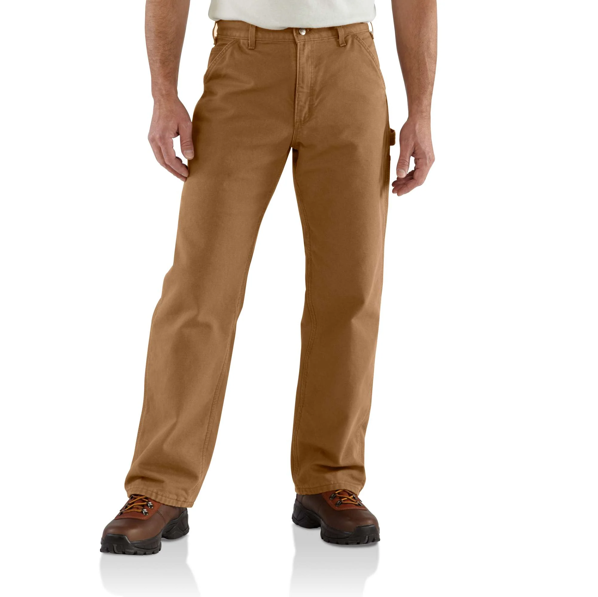 Loose Straight Washed Duck Lined Dungaree