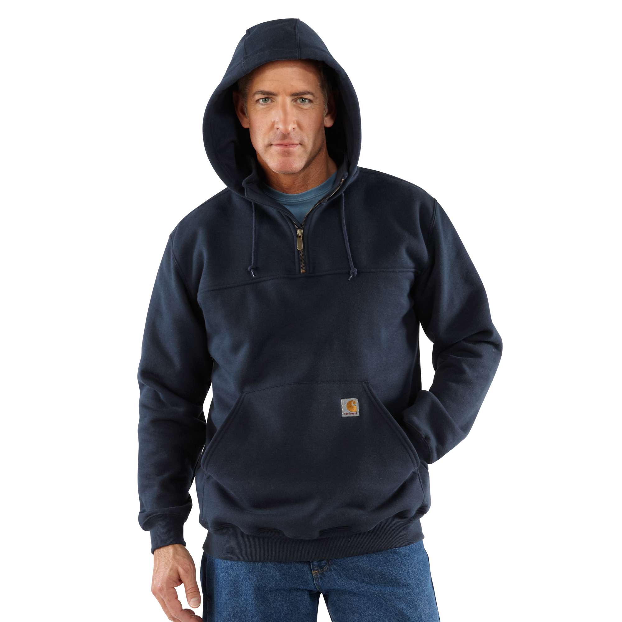 23650-heavyweight-hooded-zip-mock-sweatshirt-2.jpg Heavyweight Hooded Zip-Mock Sweatshirt