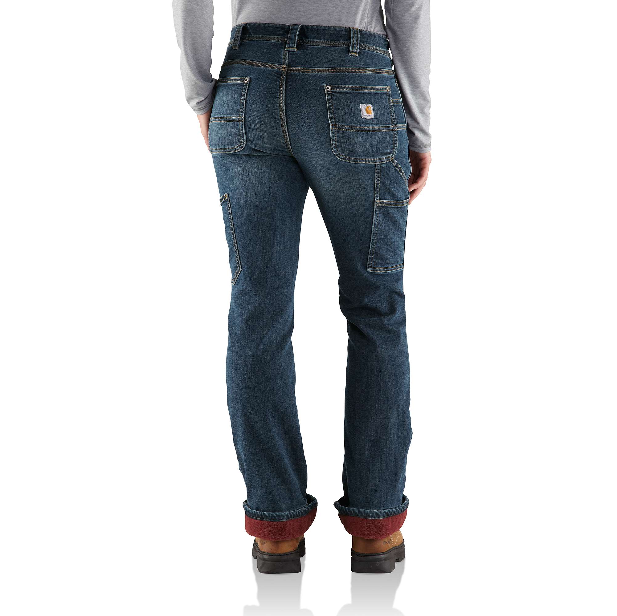 Relaxed-Fit Denim Fleece-Lined Roscoe Dungaree