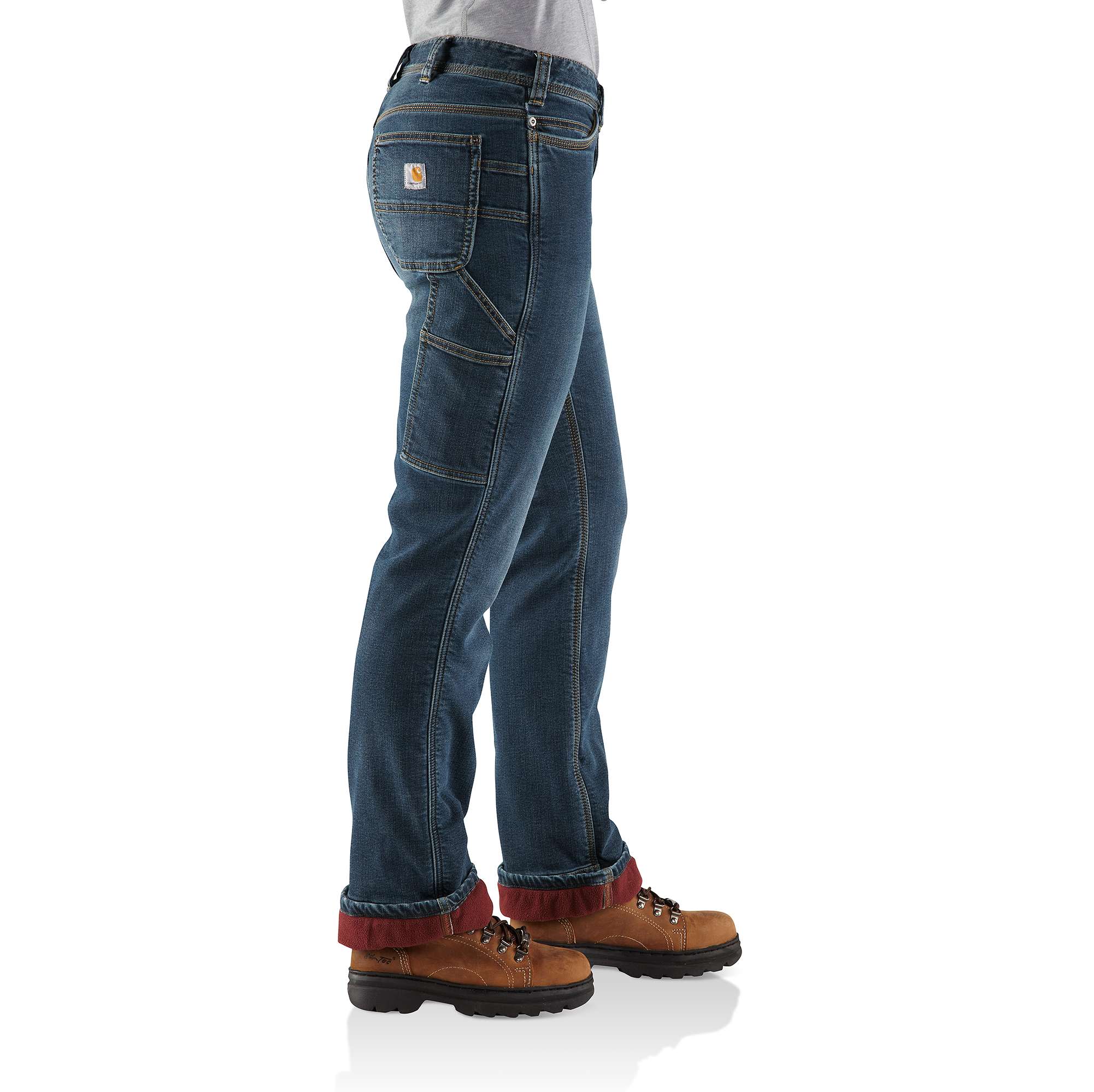 Relaxed-Fit Denim Fleece-Lined Roscoe Dungaree