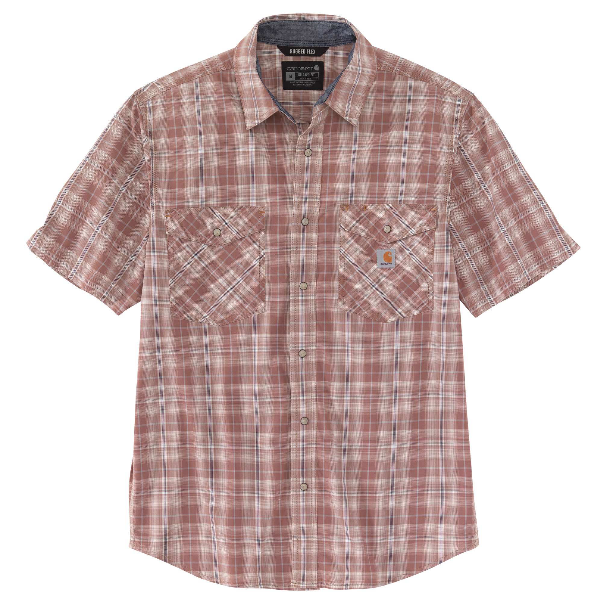 24182-rugged-flex-relaxed-fit-lightweight-snap-front-short-sleeve-plaid-shirt-1.jpg Rugged Flex® Relaxed Fit Lightweight Snap-Front Short-Sleeve Plaid Shirt