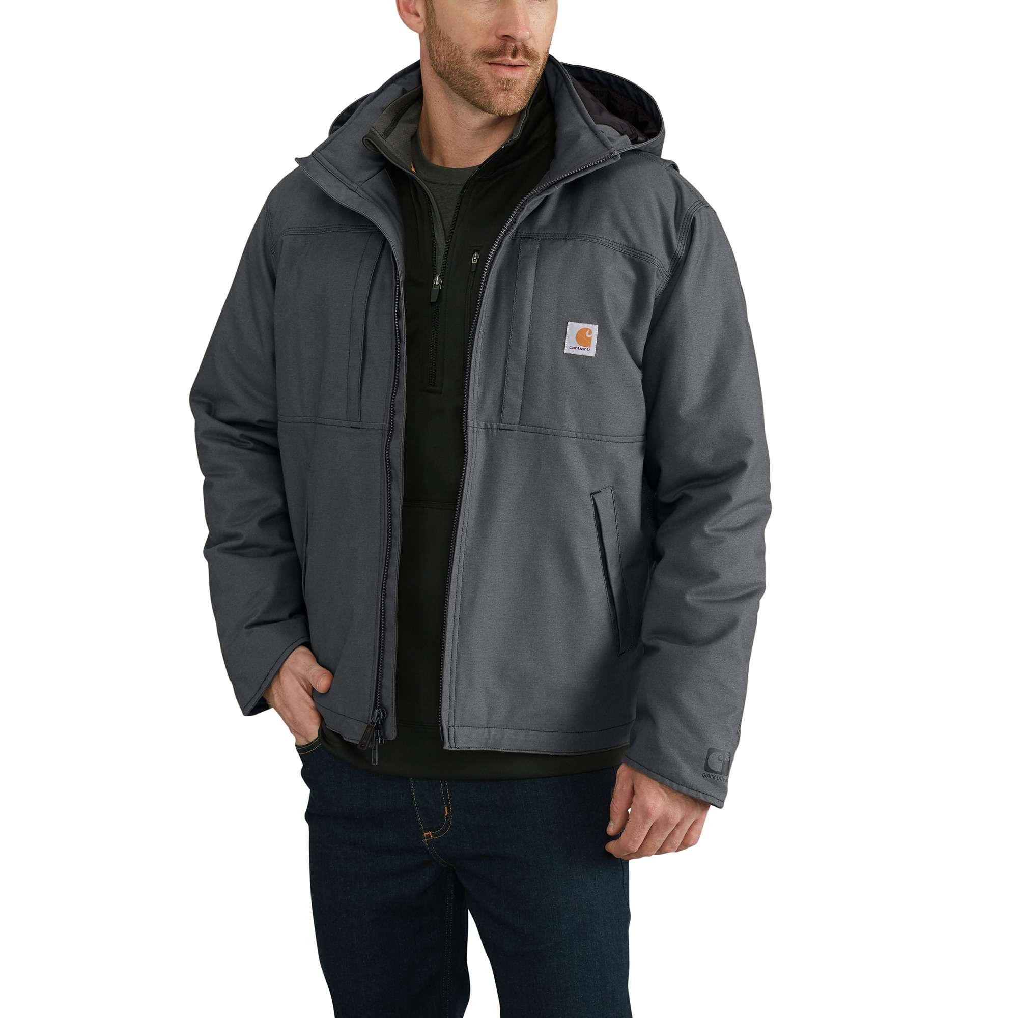 2537-full-swing-loose-fit-quick-duck-insulated-jacket-3-warmest-rating-1.jpg Full Swing® Loose Fit Quick Duck Insulated Jacket - 3 Warmest Rating