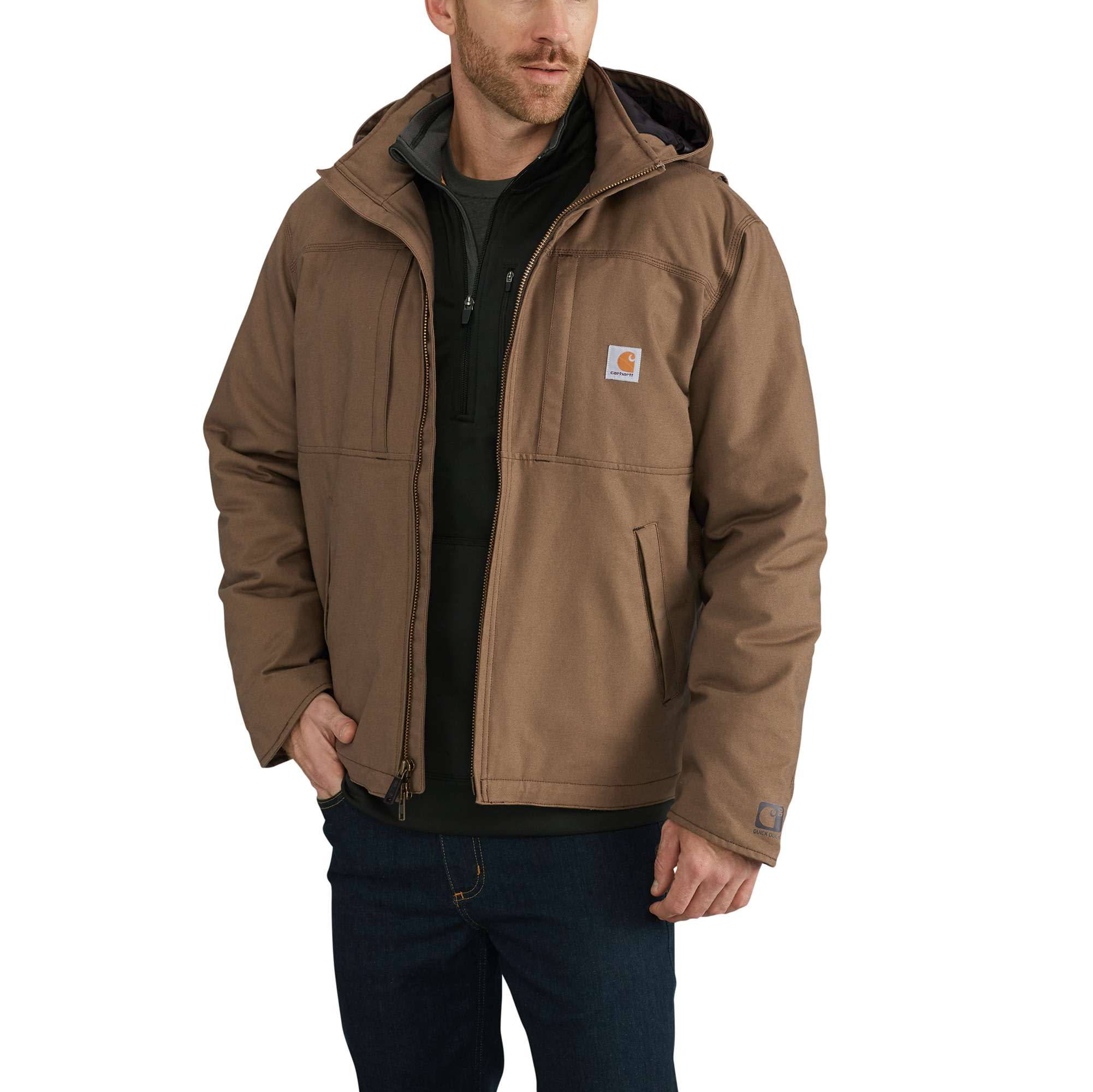 2881-full-swing-loose-fit-quick-duck-insulated-jacket-3-warmest-rating-1.jpg Full Swing® Loose Fit Quick Duck Insulated Jacket - 3 Warmest Rating