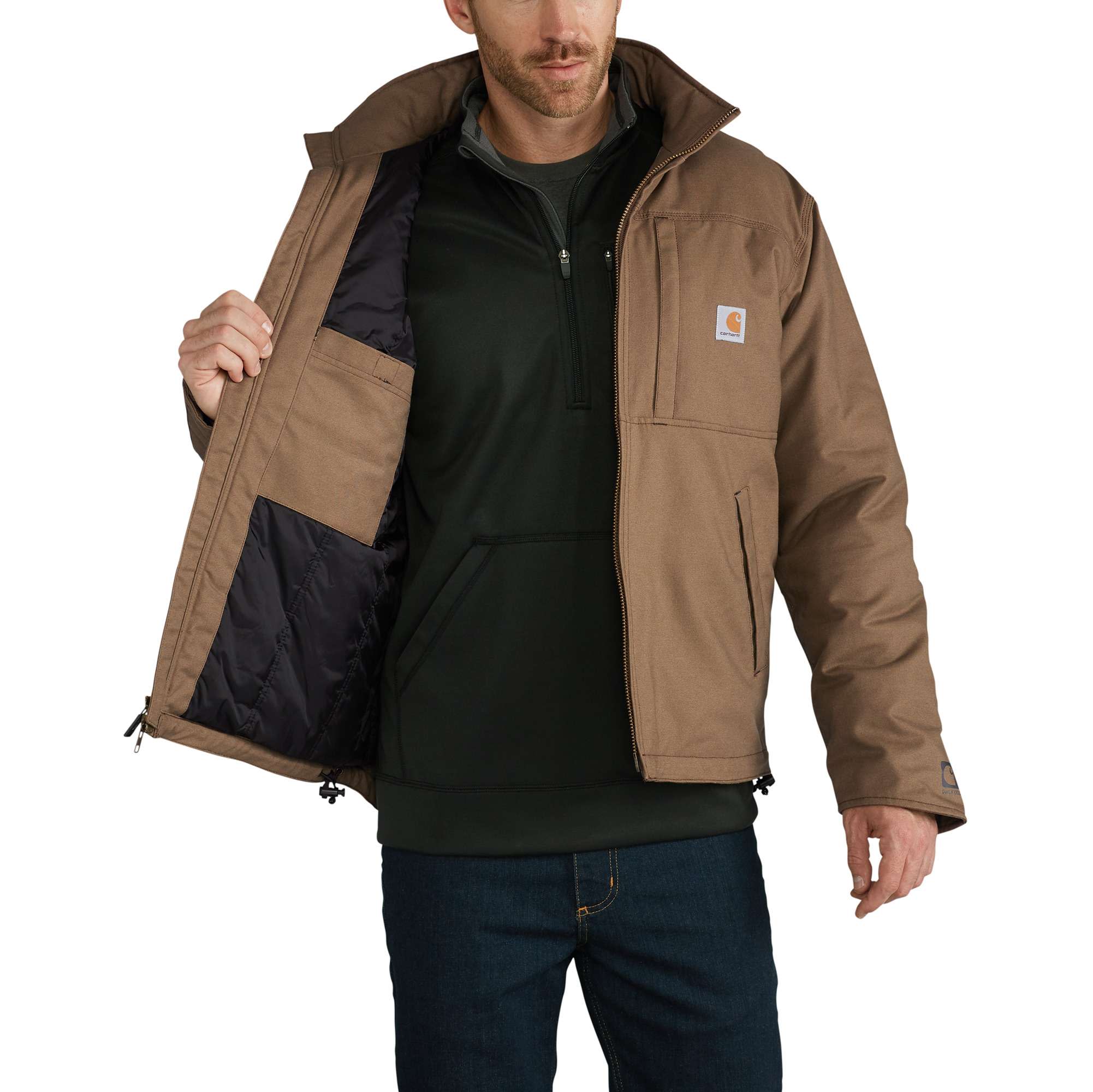 Full Swing® Loose Fit Quick Duck Insulated Jacket - 3 Warmest Rating