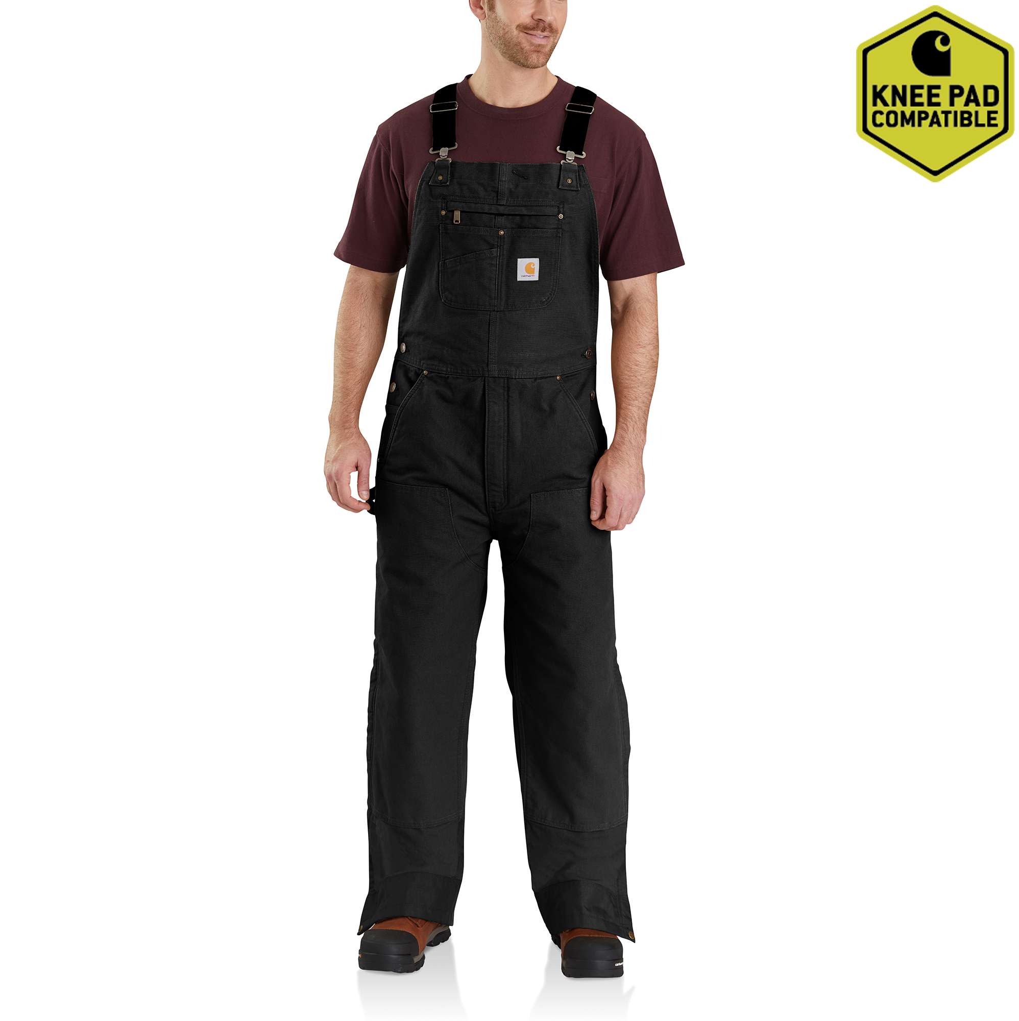 Washed Duck Insulated Bib Overall