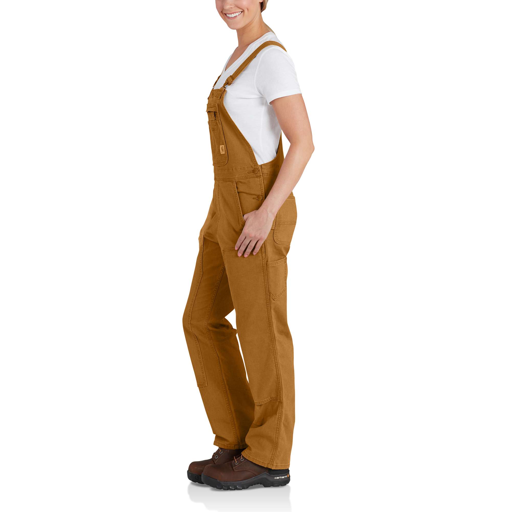 4790-women-s-rugged-flex-loose-fit-canvas-bib-overall-3.jpg Women's Rugged Flex® Loose Fit Canvas Bib Overall