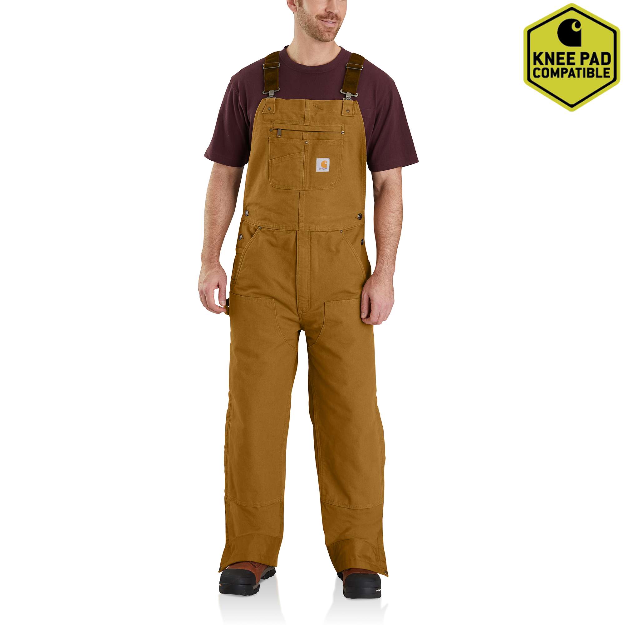 Washed Duck Insulated Bib Overall