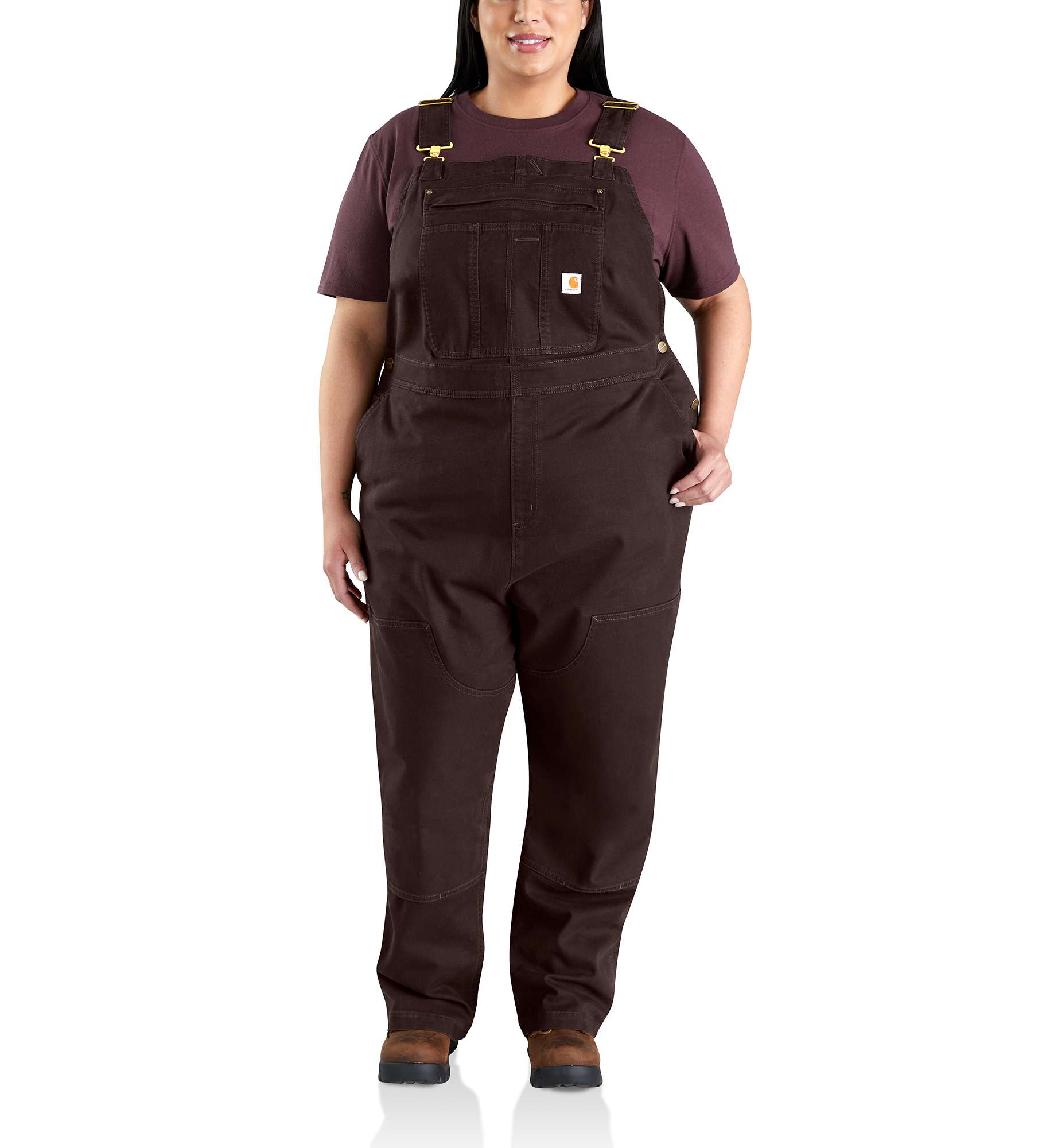 Women's Rugged Flex® Loose Fit Canvas Bib Overall