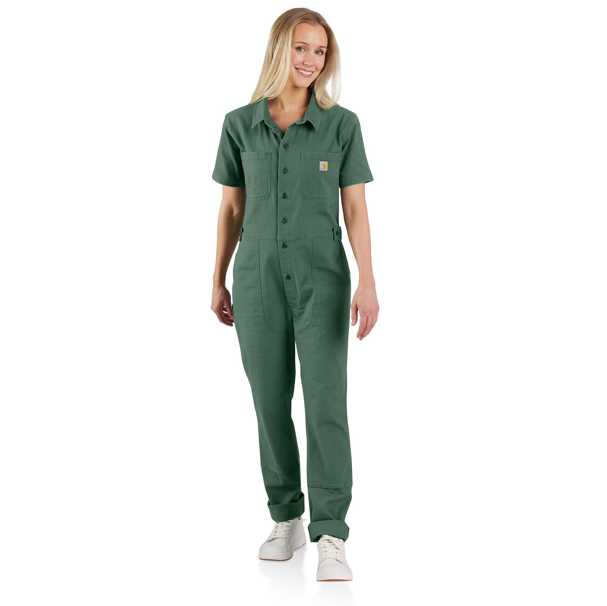6258-rugged-flex-relaxed-fit-short-sleeve-canvas-coverall-1.jpg Rugged Flex® Relaxed Fit Short-Sleeve Canvas Coverall