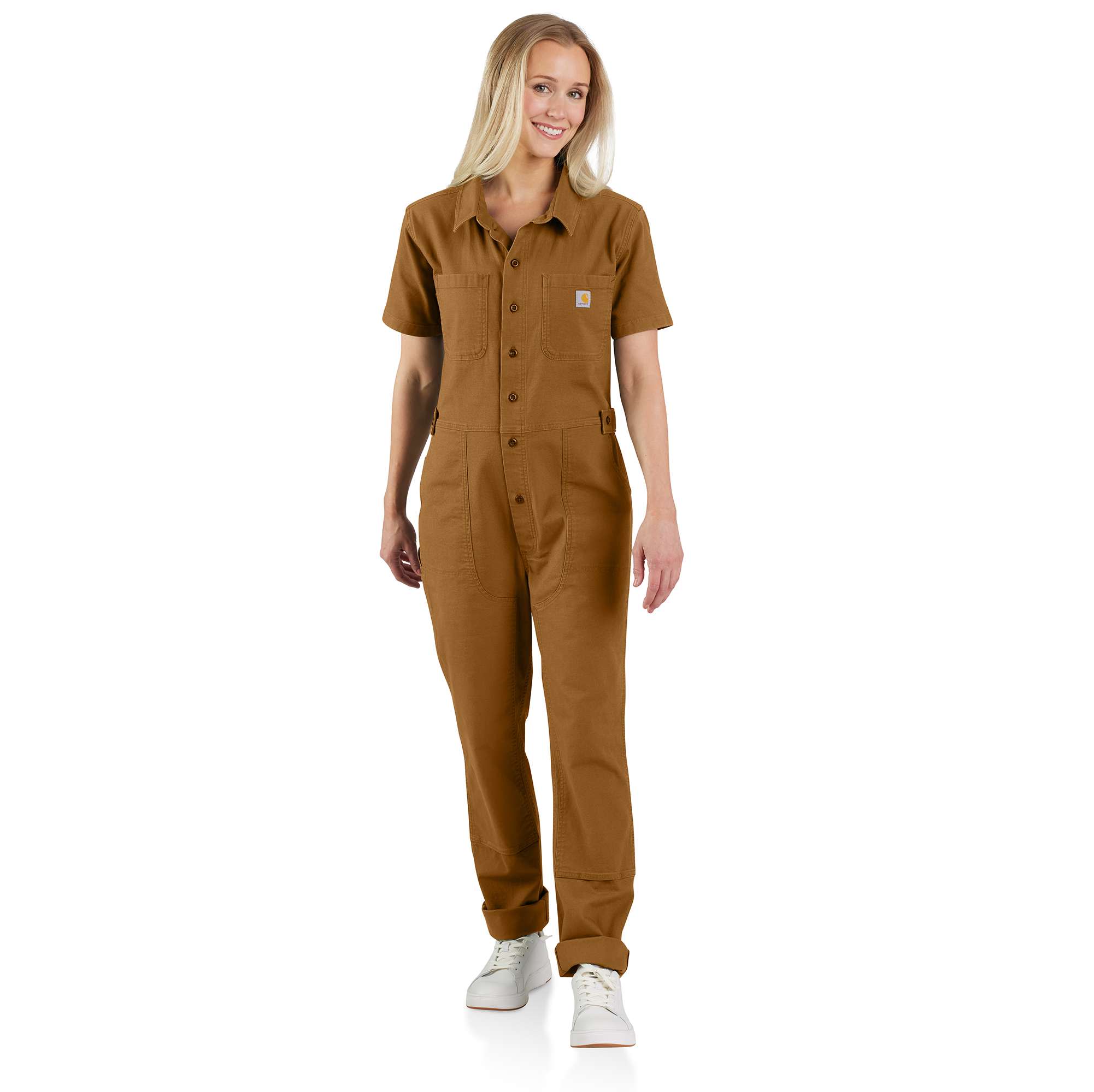 7812-rugged-flex-relaxed-fit-short-sleeve-canvas-coverall-1.jpg Rugged Flex® Relaxed Fit Short-Sleeve Canvas Coverall