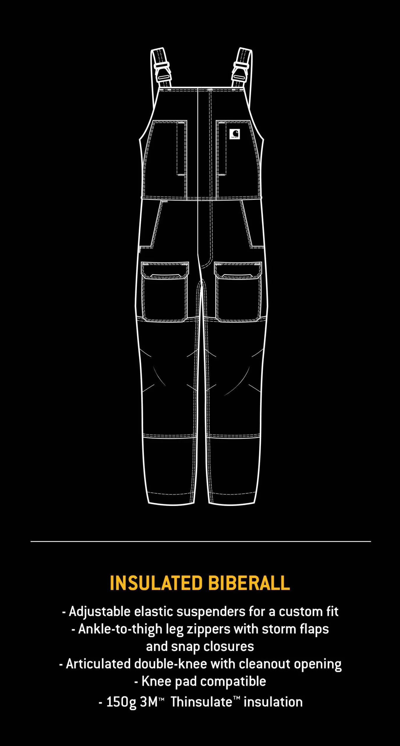 Yukon Extremes® Loose Fit Insulated Biberall