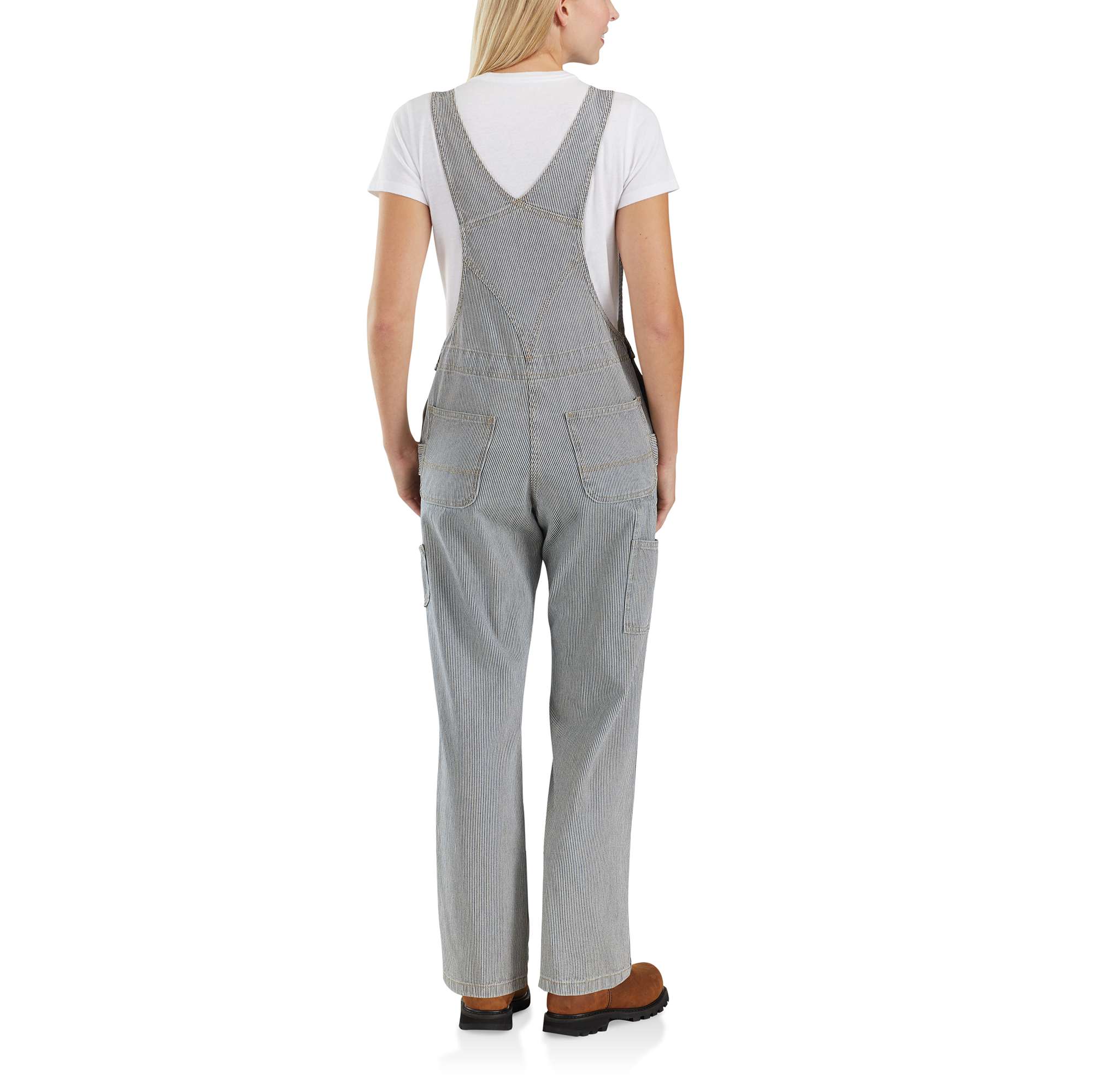 Railroad Stripe Denim Bib Overall