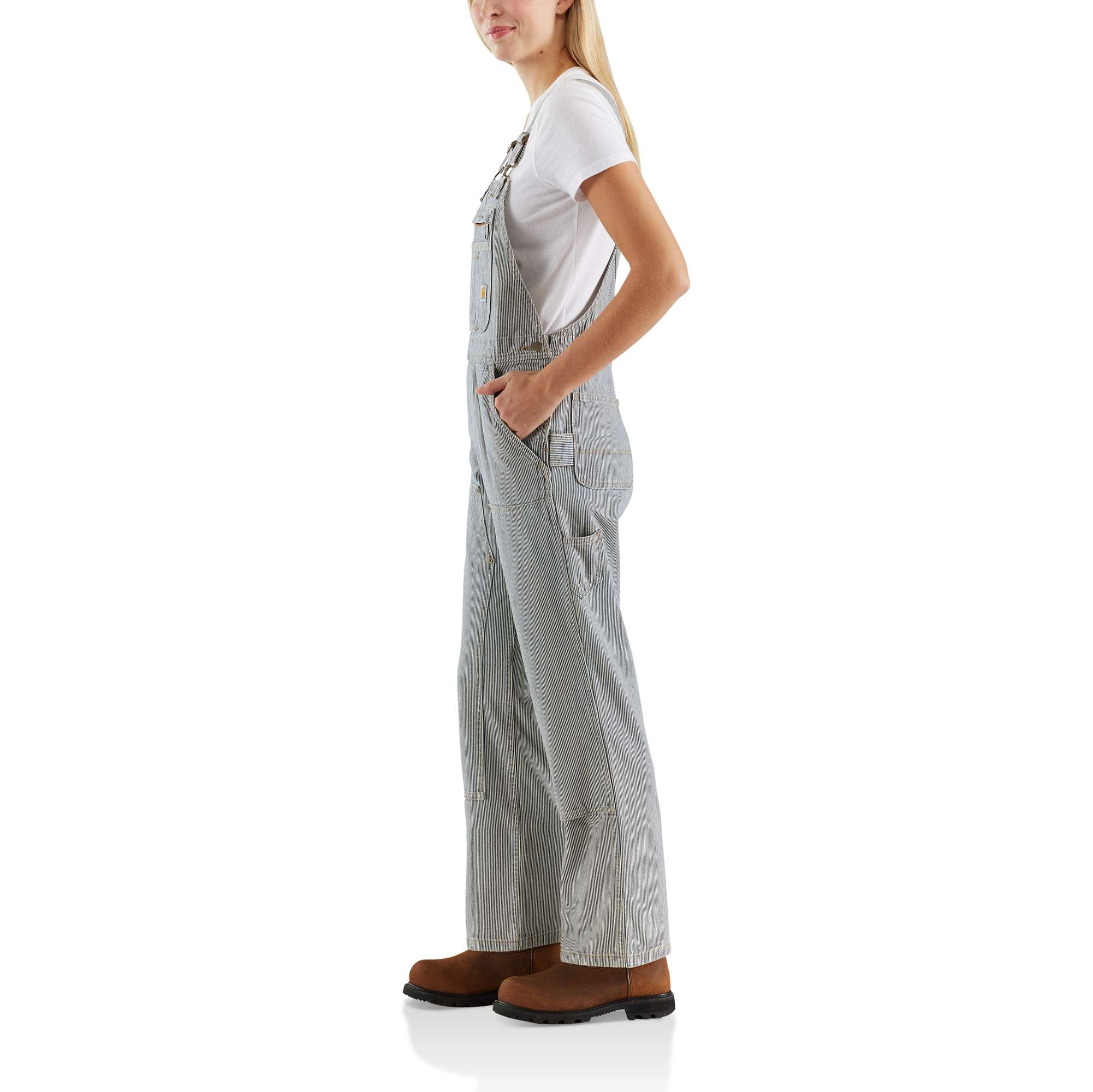 Railroad Stripe Denim Bib Overall